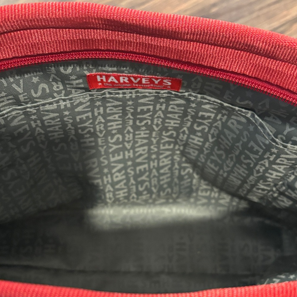 HARVEYS Elegant Red Woven Shoulder Seatbelt Bag-NWT - Picture 9 of 13